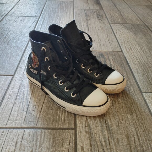 Rare Genuine Leather Converse All Star Chuck Taylor Sailor Jerry Shoes - Men's 4 - Picture 1 of 16